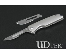 Engraving Folding Knife with Titanium Handle (jj006) UD2105507